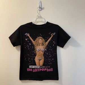 Lady gaga art rave art pop ball S concert tee